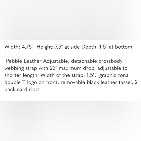 Tory Burch New Black Crossbody Bag - Picture 7 of 7